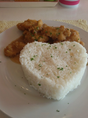Heart-shaped rice!